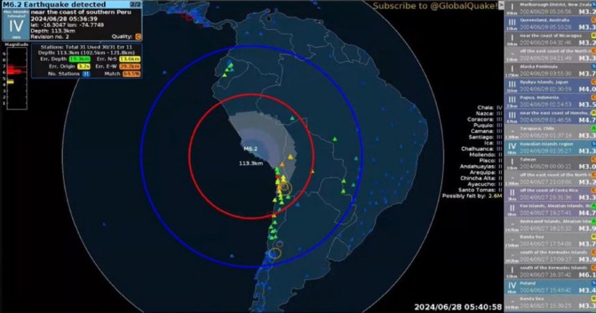 cutremur de 72 in largul coastei statului peru alerta de valuri de tsunami de pana la trei metri 667e60a390993