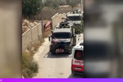 imagini revoltatoare din gaza soldati israelieni au legat un palestinian ranit pe capota unui blindat si l au plimbat ca pe un trofeu 6677c7f89eef4